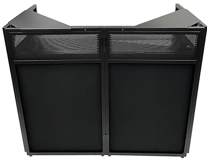 Professional DJ booth black scrim rental New Jersey Bergen AV