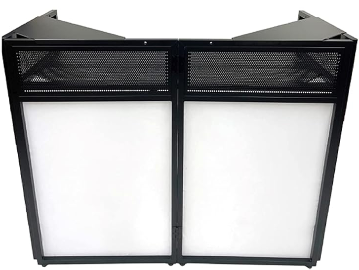 Professional DJ booth white scrim rental New Jersey Bergen AV