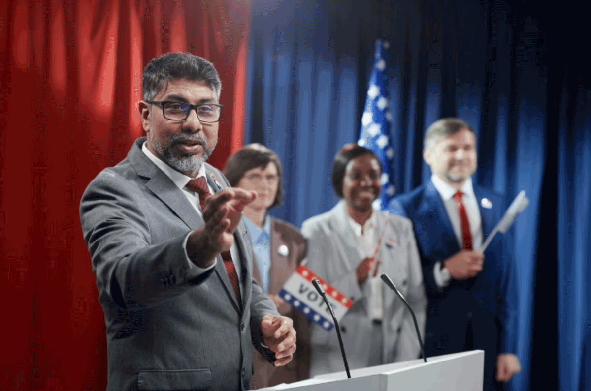 Political rally event AV sound system New Jersey Bergen AV