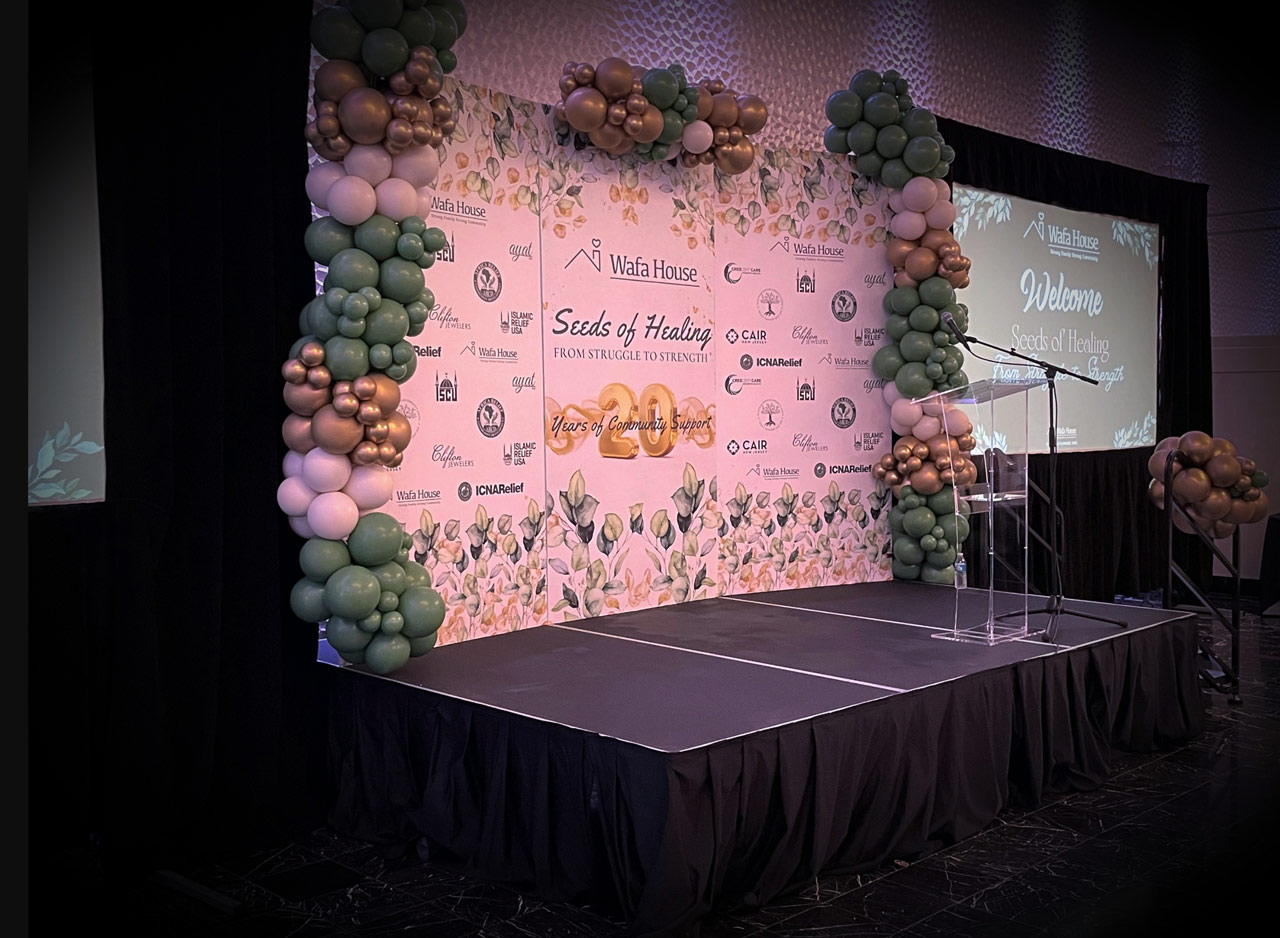 Indoor stage rental New Jersey Bergen AV corporate event