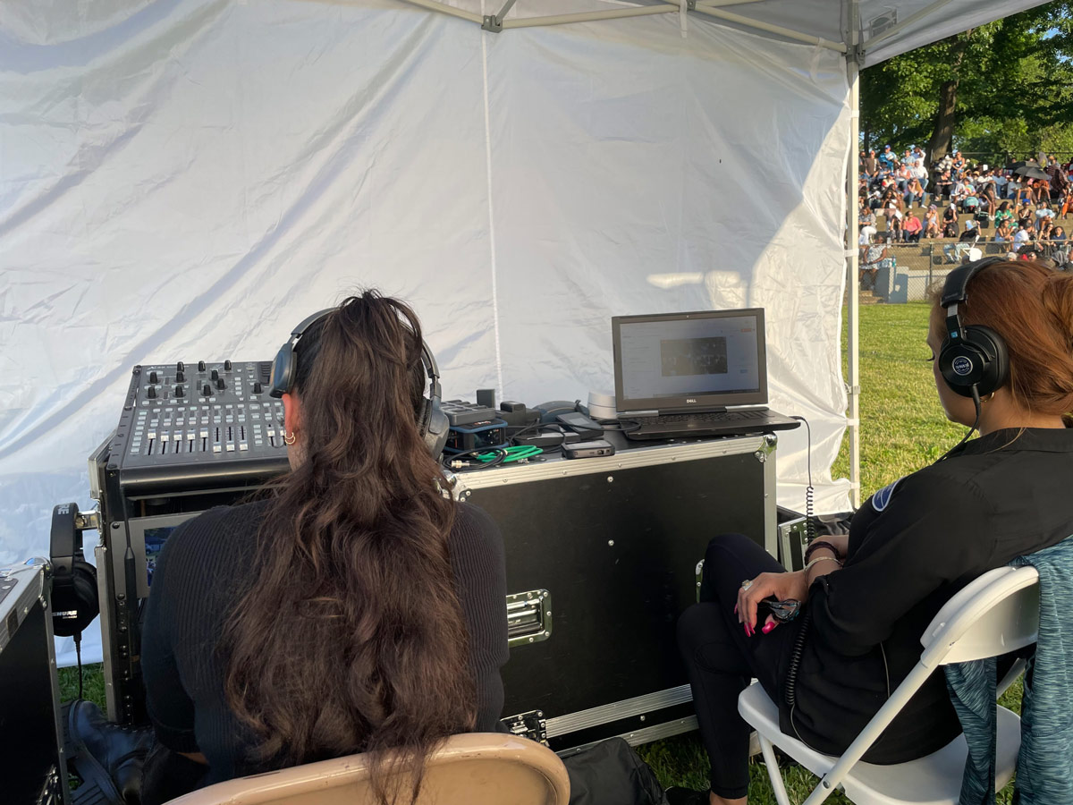 Outdoor event AV setup NJ Bergen AV